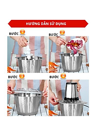 MÁY XAY THỊT ĐA NĂNG - XAY GIÒ - XAY THỰC PHẨM NẤU ĂN - XAY ĐA NĂNG - CỐI INOX CÔNG SUẤT CAO [Tặng kèm quà ngẫu nhiên]