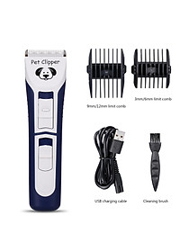 Tông đơ cạo lông cho chó mèo động cơ mạnh mẽ tiếng ồn thấp có thể sạc bằng USB