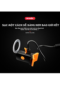 Đèn Đuôi Xe Đạp Cảnh Báo Phía Sau Cho Xe đạp Sạc Điện USB Chống Nước Trang Trí