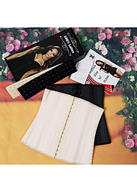 Đai nịt bụng (gen siết giảm eo) latex 25 xương thép nhập khẩu Italy dáng cao 27cm