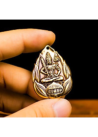 Dây chuyền mặt Phật Bản Mệnh hoa sen bằng đồng - MV02