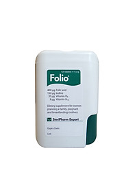 Viên uống bổ sung Acid Folic và các chất dinh dưỡng thiết yếu cho mẹ bầu và cho con bú Folio - Hộp 30 viên - Hộp màu xanh 