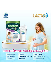 Sữa bầu Lacto Fiber Mom 900g- Hấp thụ, Tiêu hóa, dễ uống