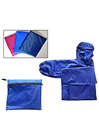 Áo Mưa kín người Không Xẻ Tà Vải Dù Hàng Cao Cấp Chống Thấm Cực Tốt, Áo Mưa Đi Xe Máy