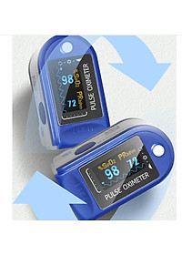 Máy đo huyết áp kẹp ngón tay + spo2 nhịp tim - Máy đo nồng độ oxy trong máu cầm tay cho kết quả đo nhanh chính xác