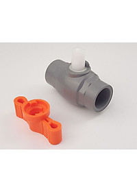 Van uPVC thân đúc bi nhưa ABS 21, 27, 34, 42, 49, 60mm Eurolife EL-VN (tay cam)