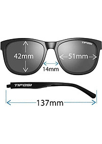 Kính mát thể thao Unisex Tifosi Swank - Gọng Woodgrain, Tròng Smoke Yellow