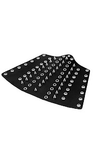 Punk Wide Black PU Leather Rivet Arm Bracers Arm Gauntlets Arm Guard Wristbands Cuff