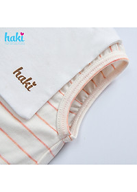 Bộ bodysuit kẻ thủy thủ cho bé vải sợi tre cao cấp BB032, set body bé trai bé gái, body cho bé sơ sinh hàng chính hãng HAKI