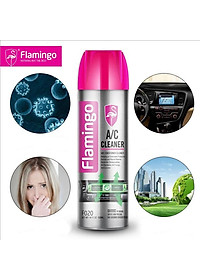 Chai xịt bọt Vệ sinh khử mùi hôi Điều Hoà Flamingo loại 500ml F020 cho Ô tô và phòng ngủ