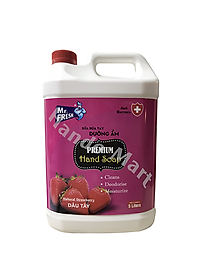 Combo 2 can sữa rửa tay khử mùi Mr.Fresh 5L Hương Dâu - an toàn cho da
