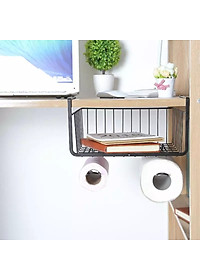 Kệ Sắt Đa Năng Treo Gầm Bàn Kệ Tủ Đồ dùng cá nhân một cách gọn, gàng, tránh thất lạc (tặng kèm móc khóa người dơi)