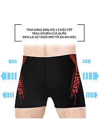 Quần Bơi Nam Dáng Đùi Chất Vải Co Giãn Form Ôm Body SZone SQB105