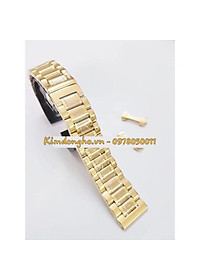 (TẶNG KÈM CHỐT VÀ DỤNG CỤ THAY DÂY) Dây đồng hồ kim loại đúc đặc size 19mm 21mm