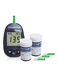 Máy Đo Đường Huyết On Call Plus Kèm Hộp 25 Que Thử Đường Huyết On Call Plus