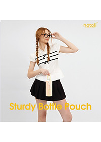 Túi đựng bình giữ nhiêt NATOLI, chất vải dày dặn có quai xách đựng ly cốc, bình nước cao cấp BST Sturdy Bottle Pouch T29