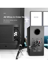 Ugreen UG70110LP124TK 1M cỡ 15mm băng dán Velcro màu đen ngang 1.5cm - HÀNG CHÍNH HÃNG