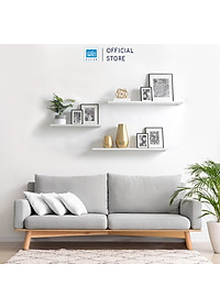 [Mua 2 giảm 10%] Kệ Ngang Treo Tường Trang Trí Dài 20 cm Đến 80 cm Kết Cấu Giấu Chân SIB Decor KT001