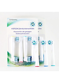 Cho Máy Oral B Braun Cross Action Eb-50A, Set Bộ 4 Đầu Bàn Chải Đánh Răng Điện Đánh Tan Mảng Bám, Tặng Kèm Móc Giá Đỡ Điện Thoại – Mihoco - Link Mua