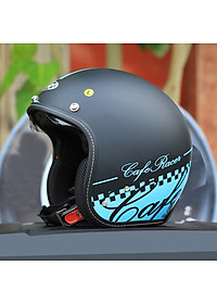 Nón bảo hiểm 3/4 giấu kính Sunda 388 tem