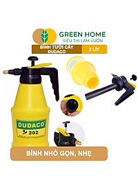 Bình Tưới Cây GreenHome, Dudaco, 2 Lít, Thân Bình Dày, Phun Xa 2 Chế Độ, Bơm Nhẹ Tay, Bình Tưới Cây Phun Sương, Bền, Đẹp