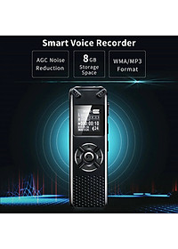 ROGTZ - Máy Ghi Âm Chuyên Nghiệp V91 Chip Xử Lý ATJ21275 Bộ nhớ 8Gb Loa ngoài Mic Thu Âm Kép Định dạng Nhiều chế độ ghi âm Ghi MP3/Wav Hỗ trợ Thẻ Nhớ Ngoài Màn hình LCD Pin 410mAh Thời gian Ghi 581 Giờ Mật Khẩu Bảo Vệ Hỗ trợ Đa Ngôn Ngữ - Hàng Chính Hãng