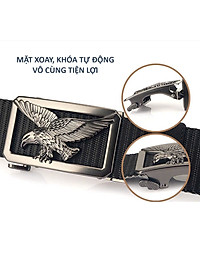 Dây nịt nam, thắt lưng nam dây dù cao cấp bền đẹp khóa đúc đặc tự động tiện lợi mẫu HOT