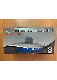 Khẩu trang y tế 4 lớp than  Number One ( hộp 50 cái )