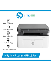 Máy In Laser Trắng Đen Đa Năng HP LaserJet Pro MFP 135w (In/Copy/Scan/Wifi)_4ZB83A – Hàng Chính Hãng
