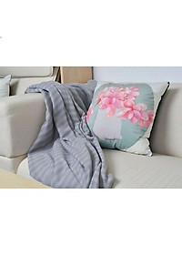 Chăn Ngủ Văn Phòng Chăn Du Lịch Giữ Ấm Màu Trơn Cho Nam Nữ Cao Cấp - Kích  Thước(160cm * 120cm) - Giao Màu Ngẫu Nhiên