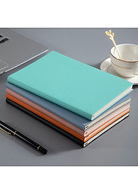 Sổ tay da PU trơn màu A5 ghi chép 80gsm 160 trang quà tặng hội nghị - B108