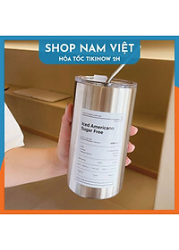 Ly Giữ Nhiệt Phong Cách Trẻ Trung, Chất Liệu Inox304, Giữ Nóng Lạnh, Kèm Ống Hút - Chính Hãng NAVIVU