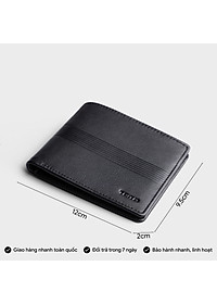 Ví nam da bò Trita ( Thời trang nam dáng ngang cao cấp - Ví da RVN21 )