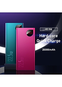 Pin dự phòng sạc nhanh Baseus Adaman Metal Digital Display Quick Charge (22.5W QC3.0/ PD3.0/ SCP/ AFAFC Quick charge) - Hàng Chính Hãng