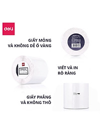 Giấy Decal Nhiệt In Nhãn, Minicode, Đơn Hàng TMĐT Deli -  Cuộn 325 Tờ 10x15cm - Dùng Cho Bill, Mã Vạch, Hóa Đơn, Livestream, Kinh Doanh Online - Không Phai Mực - Hàng Chính Hãng - 12308