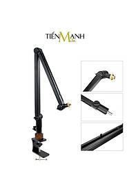 Chân Micro Kẹp Bàn Boom Arm Dr.Mic 2B (Chuyên Nghiệp) - Giá Đỡ Đế Mic Stand Microphone Thu Âm LiveStream Hàng Chính Hãng