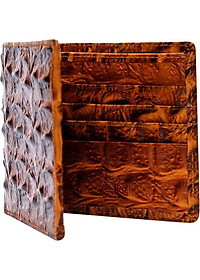 Bộ Ví & Thắt Lưng Nam Vân Cá Sấu Huy Hoàng HT2116-HT4116 (23 x 11,5 cm) - Vàng