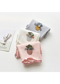 Quần legging bé gái Easy Baby họa tiết trái dâu, chất cotton co giãn thoáng mát cho bé từ 12-24kg (SL-034G)