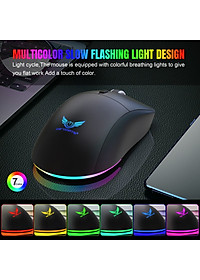 Chuột Led Không Dây Pin sạc T25 Gaming Cổng sạc TypeC chống mỏi cổ tay cho máy tính laptop hàng nhập khẩu