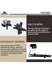 Bàn cắm trại dã ngoại Campingmoon campoutvn T-520 du lịch nhôm xếp gấp gọn cứng cáp chắc chắn A211