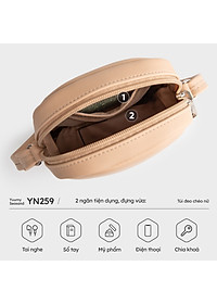 Túi Yuumy ( Thời trang nữ mini dáng đứng - Túi đeo chéo da Seasand YN259 )