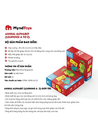 Đồ Chơi Xếp Hình MyndToys Animal Alphabet (Learning A-Z) Dành Cho Các Bé Trên 2 Tuổi