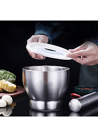 Bộ Chày Cối Inox 304 Nguyên Khối Không Vết Hàn Có Lắp Đạy Kèm Chày Dã Đồ Cực Nhuyễn Mịn Cho Gia Đình - HÀNG CHÍNH HÃNG MINIIN