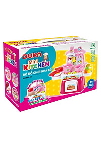 Bộ Đồ Chơi Nhà Bếp Màu Hồng Kết Hợp Với Ánh Sáng Và Âm Thanh DUKA - 889-40