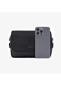 Túi Đeo Chéo Công Sở Túi Nam Hàng Hiệu GENCE TD07 Da Bò Cao Cấp Màu Đen Dáng Ngang