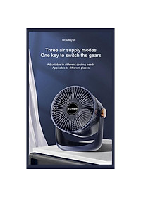 Quạt Điện Làm Mát Để Bàn Chạy Pin 2400mAh Sạc USB Xiaomi-Hàng chính hãng