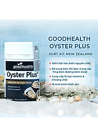 Combo 2 Hộp Tinh Chất Hàu Goodhealth Oyster Plus 60 Viên - Tăng Cường Sinh Lý - Cải Thiện Chất Lượng Tinh Trùng - Hàng Chính Hãng New Zealand