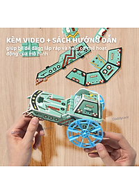 Đồ chơi lắp ráp mô hình lắp ghép robot vũ trụ, Đồ chơi khoa học Stem cho bé 5,6,7,8,9,10 tuổi Mideer stembox