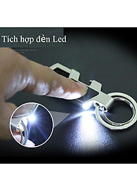 Móc chìa khóa đa năng ô tô, xe máy, gia đình thương hiệu JOBON - Thép hợp kim cao cấp - Da thật 100% - Trọng lượng: 36g -  Mã: ZB-018 - Hàng Nhập Khẩu