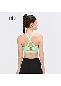 Áo bra tập Yoga Gym Hibi Sports BA520, kiểu 2 dây lưng tam giác, kèm mút ngực, chất vải cao cấp